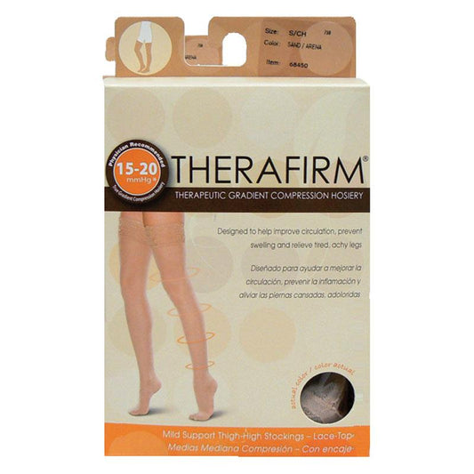 Oapl 68450 Therafirm Thigh Stocking with Lace Top - Small-Auzzi Store
