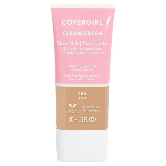 Covergirl Clean Fresh Skin Milk Vegan Foundation Tan 580 Online Only