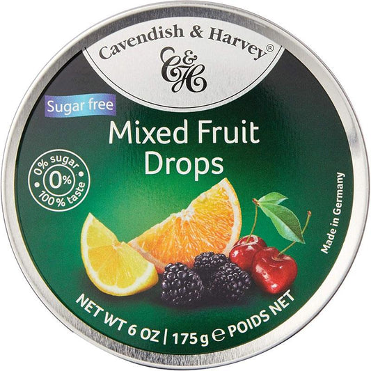 Cavendish & Harvey Sugar Free Mixed Fruit Tin - 175g-Auzzi Store