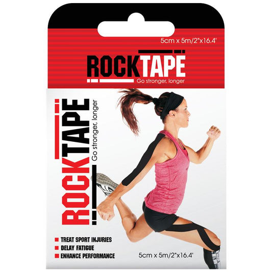 Rocktape Kinesiology Tape Black 5cm x 5m - Auzzi Store