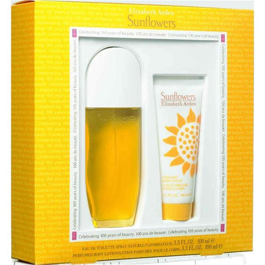 Elizabeth Arden Sunflowers Eau de Toilette 100ml & Body Lotion 2 Piece Set - Auzzistore