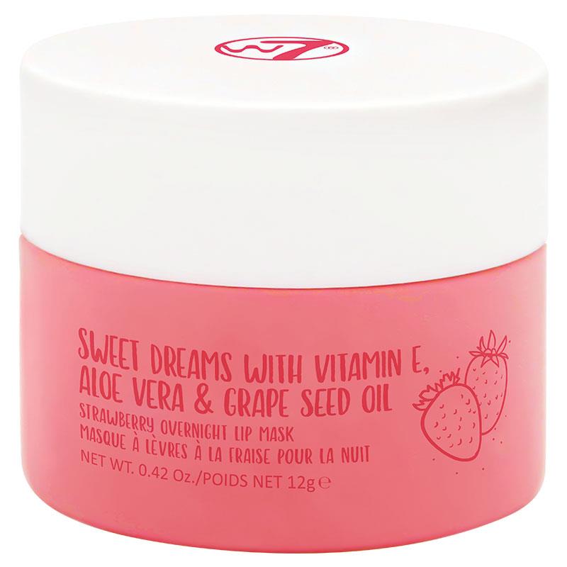 W7 Sweet Dreams with Vitamin E Aloe Vera & Grape Seed Oil Strawberry Overnight Lip Mask