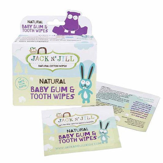 Jack N Jill Tooth & Gum Wipes - 25 Pack for On-the-Go Oral Care-Auzzi Store