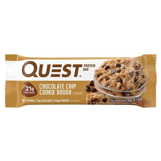 Quest Protein Bar Chocolate Chip Cookie Dough - 60g-Auzzi Store