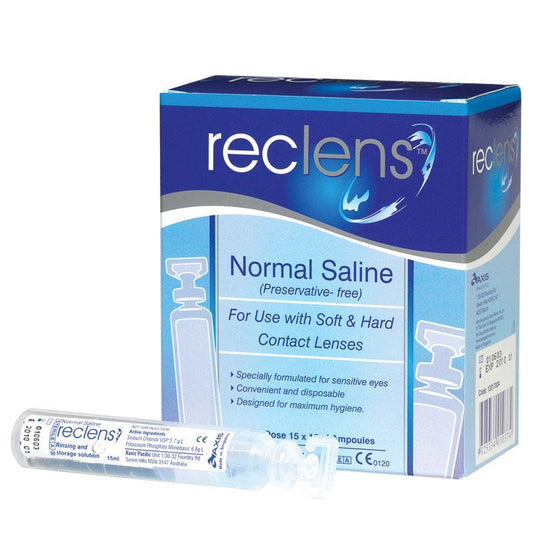 Reclens Normal Saline 15ml Ampules - 15 Count-Auzzi Store