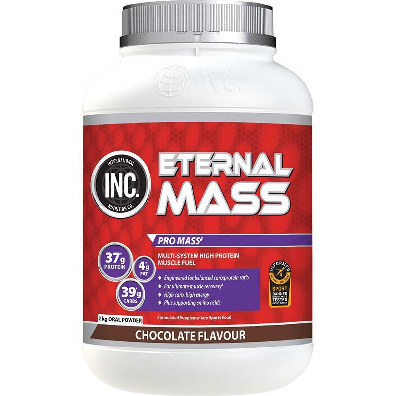 INC Eternal Mass Chocolate Flavour 2kg - Ultimate Muscle Gainer-Auzzi Store