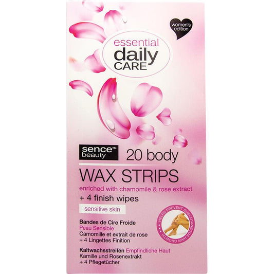Sence Beauty Essential Daily Care Body Wax Strips - 20 Count