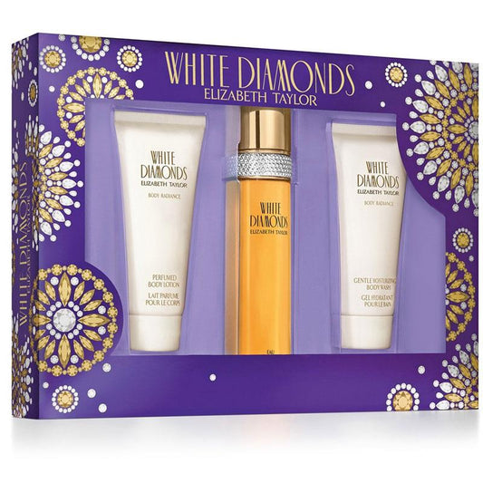 Elizabeth Taylor White Diamonds Eau de Toilette 100ml 3 Piece Set - Auzzistore