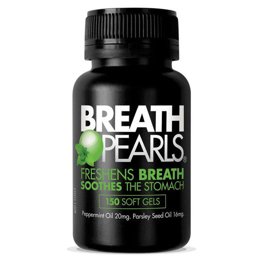 Breath Pearls Natural Capsules 150 - Fresh Breath Support - Auzzi Store