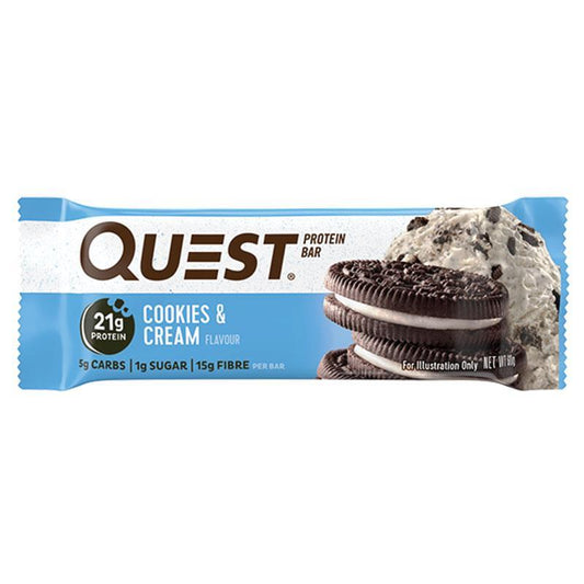 Quest Protein Bar Cookies and Cream 60g - Ultimate Protein Snack-Auzzi Store