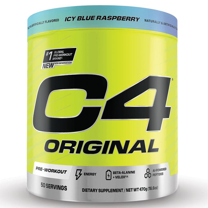 Cellucor C4 Original Pre Workout Powder - Blue Raspberry - 50 Serves-Auzzi Store