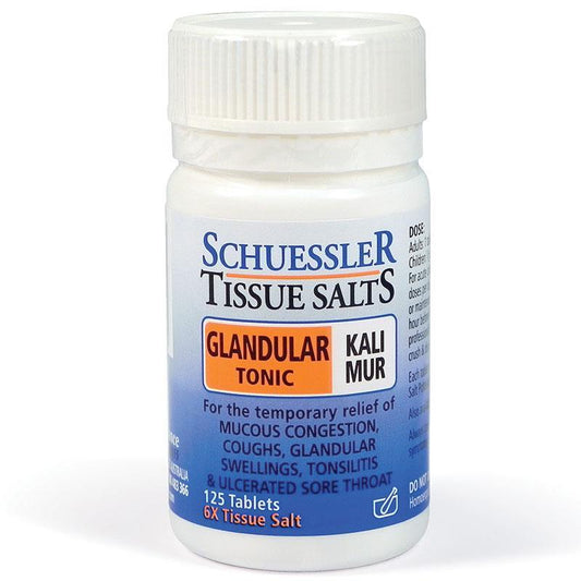 Kali Mur Tissue Salt Glandular Tonic 125 Tablets