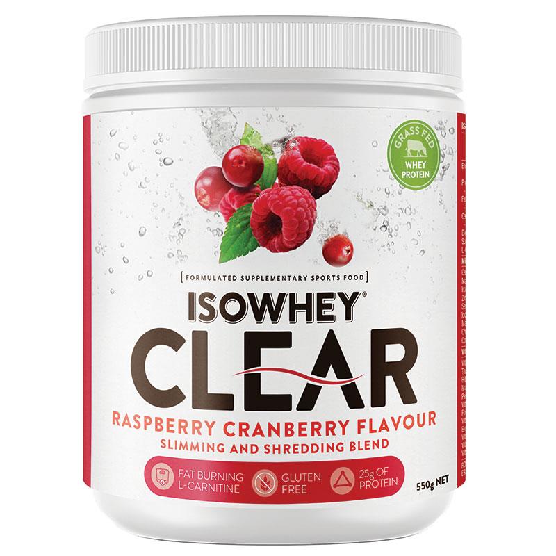 IsoWhey Clear Cranberry Raspberry 550g - Natural Weight Loss Support