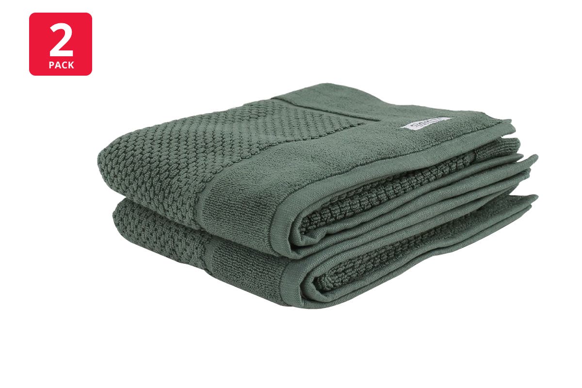 Onkaparinga Set of 2 850GSM Avalon Bath Mats (Fir Green)