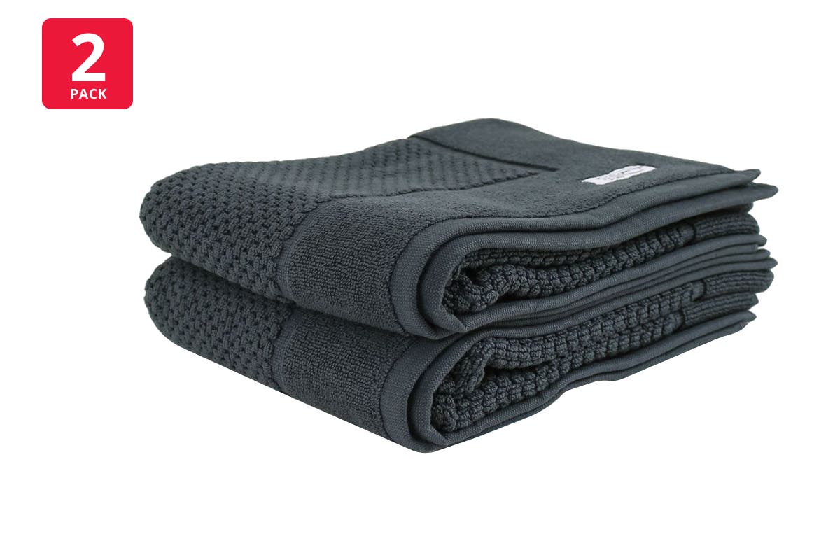 Onkaparinga Set of 2 850GSM Avalon Bath Mats (Midnight)