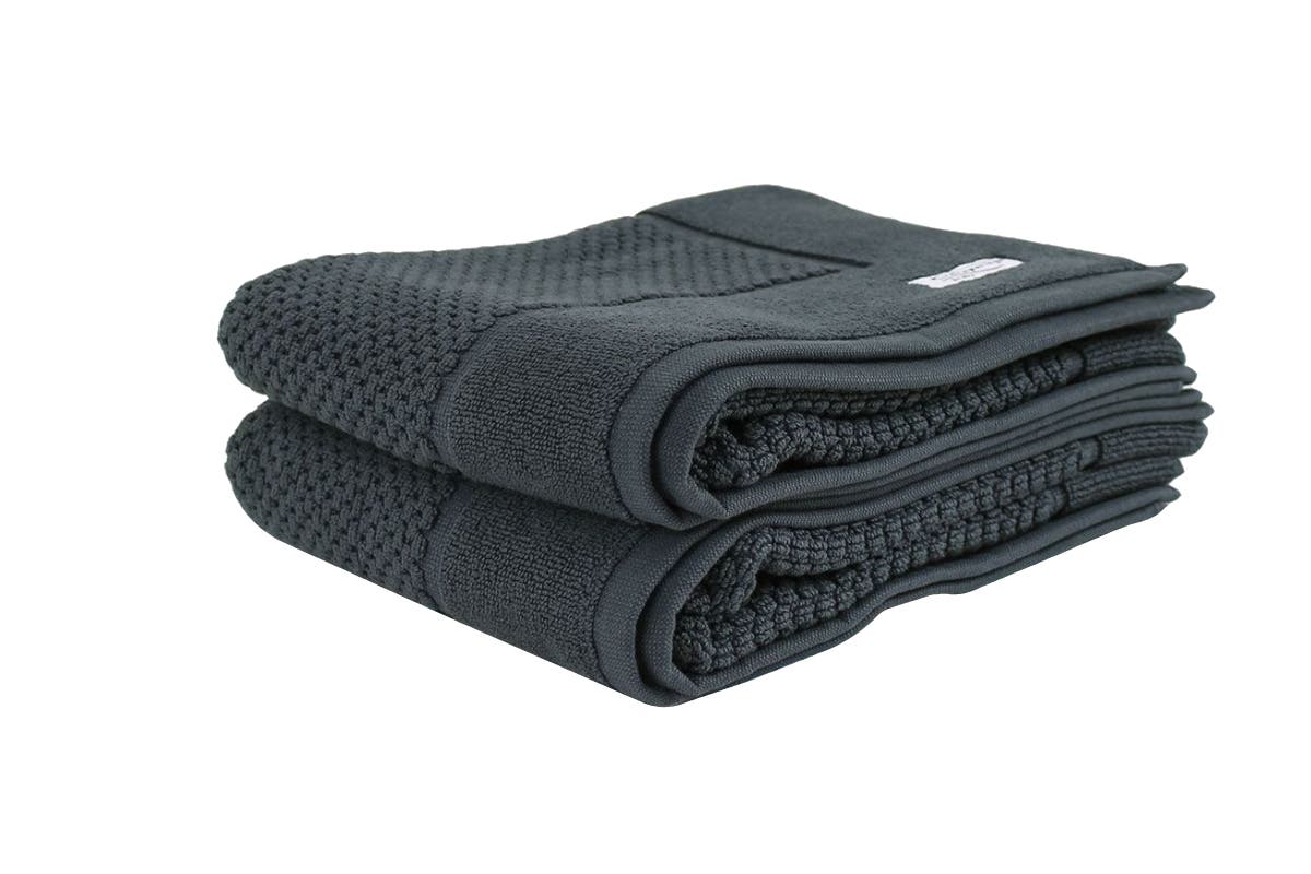 Onkaparinga Set of 2 850GSM Avalon Bath Mats (Midnight)