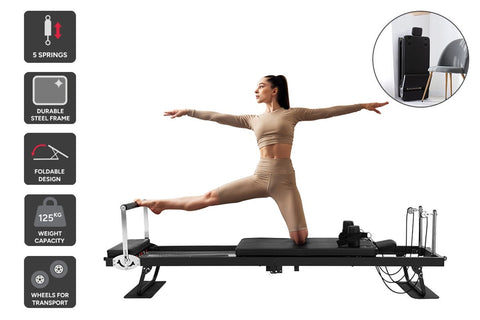 Fortis Foldable Pilates Reformer Machine - Auzzistore