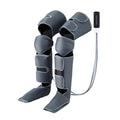 Livemor Air Compression Leg Massager with Heat, 3 Modes, Adjustable Wrap, Grey, FOOT-MASSAGE-01-BK