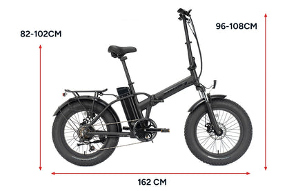 Fortis Shimano 6-Speed 20" Foldable Electric Bike