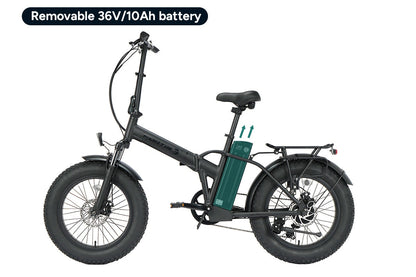 Fortis Shimano 6-Speed 20" Foldable Electric Bike