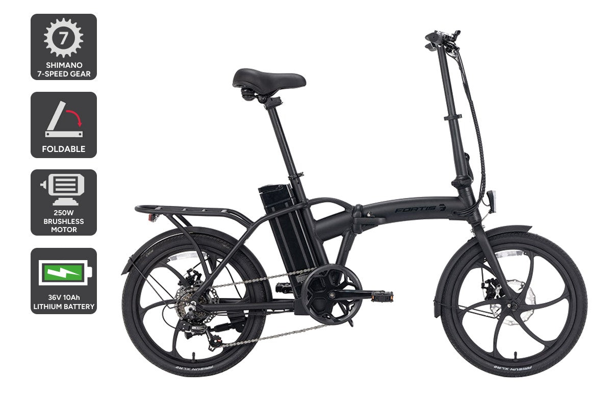 Fortis Shimano 7-Speed 20" Foldable Electric Bike