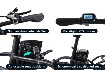Fortis Shimano 7-Speed 20" Foldable Electric Bike