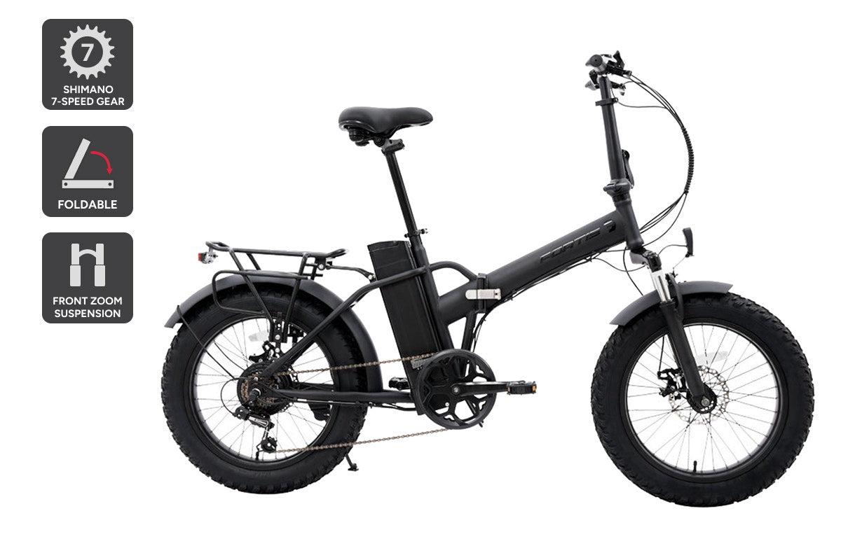 Fortis Shimano 7-Speed 20" Fat Tyre Foldable Electric Bike