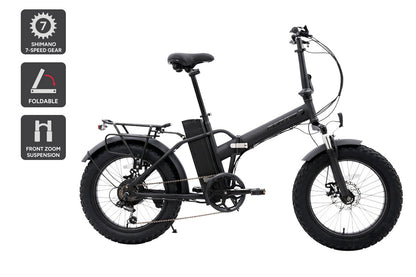 Fortis Shimano 7-Speed 20" Fat Tyre Foldable Electric Bike