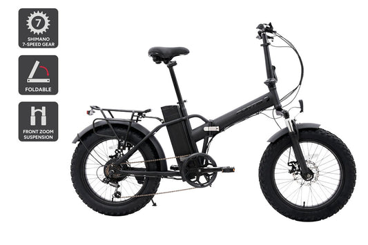 Fortis Shimano 7-Speed 20" Fat Tyre Foldable Electric Bike