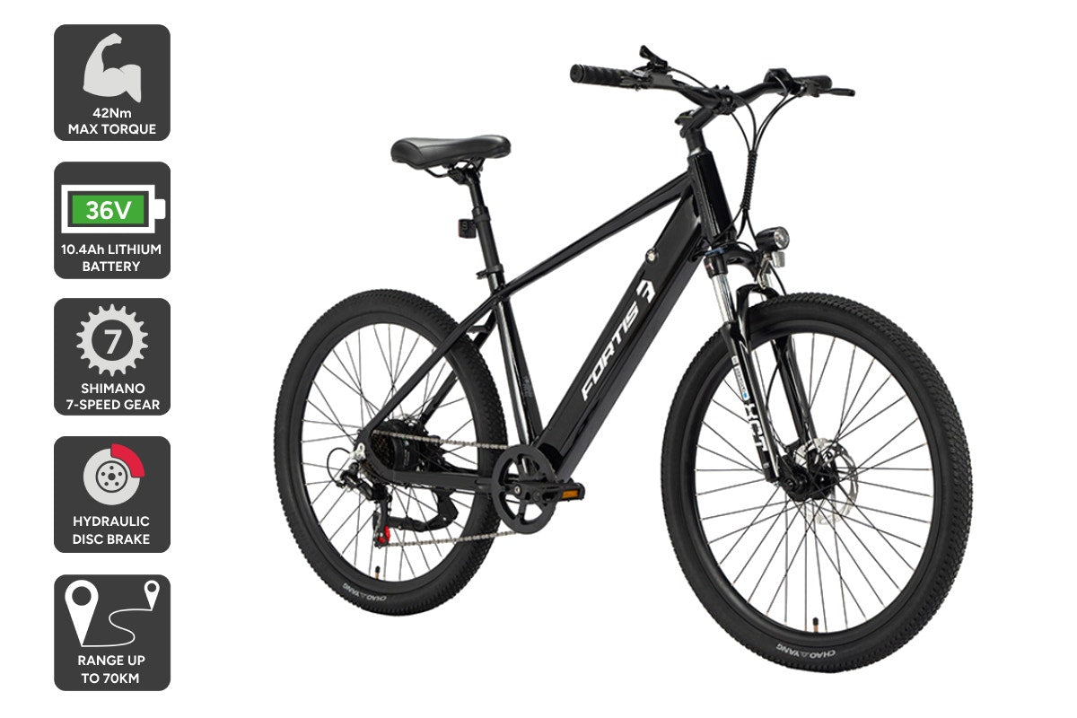 Fortis 27.5 36V 10Ah Hybrid Pro Commuter Electric Mountain Bike – Auzzi ...
