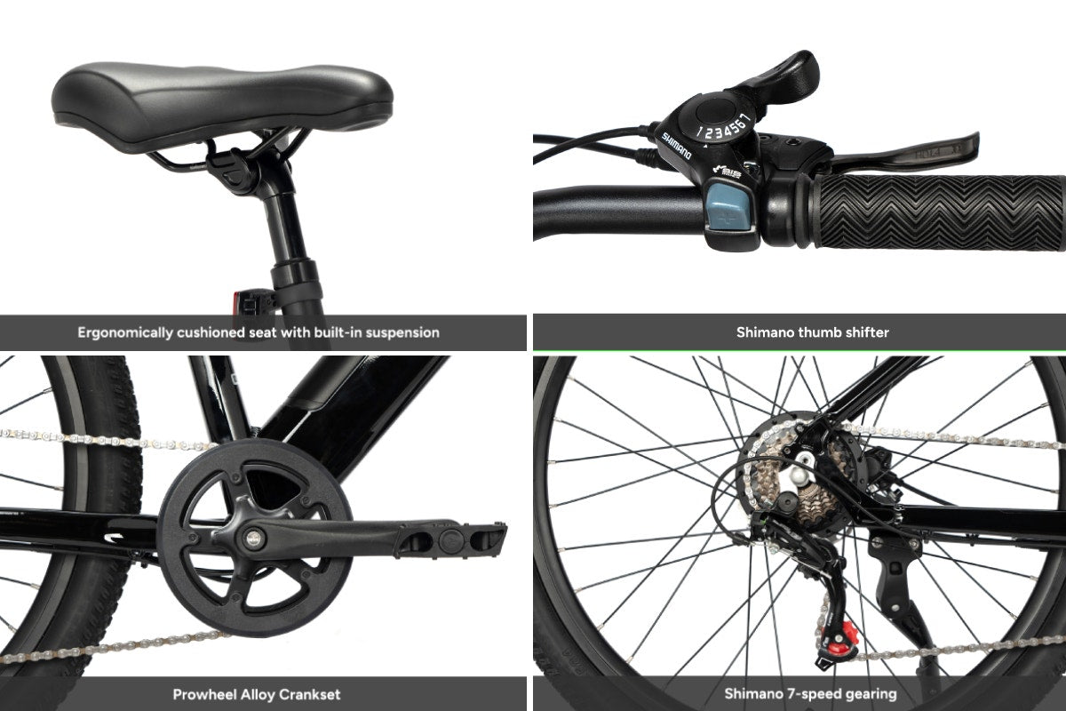 Fortis 27.5 36V 10Ah Hybrid Pro Commuter Electric Mountain Bike – Auzzi ...