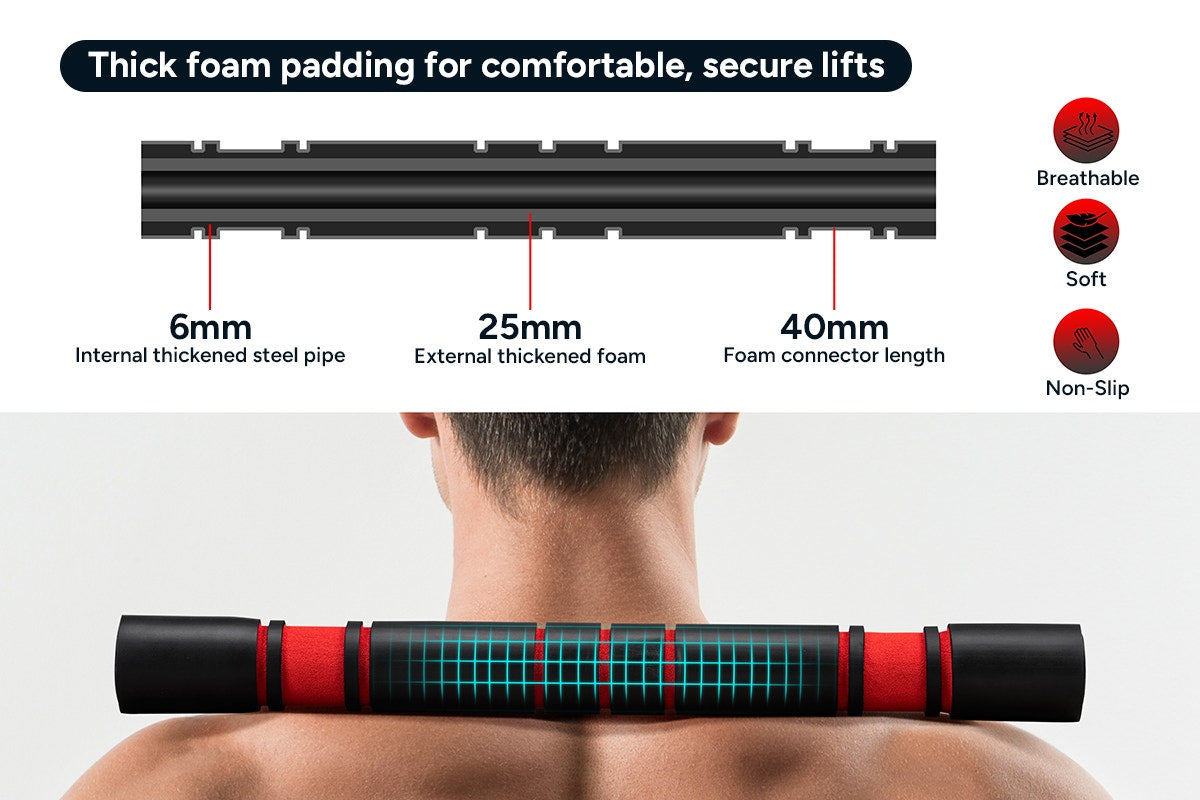 Fortis 6-in-1 40kg Adjustable Weight Dumbbell Set