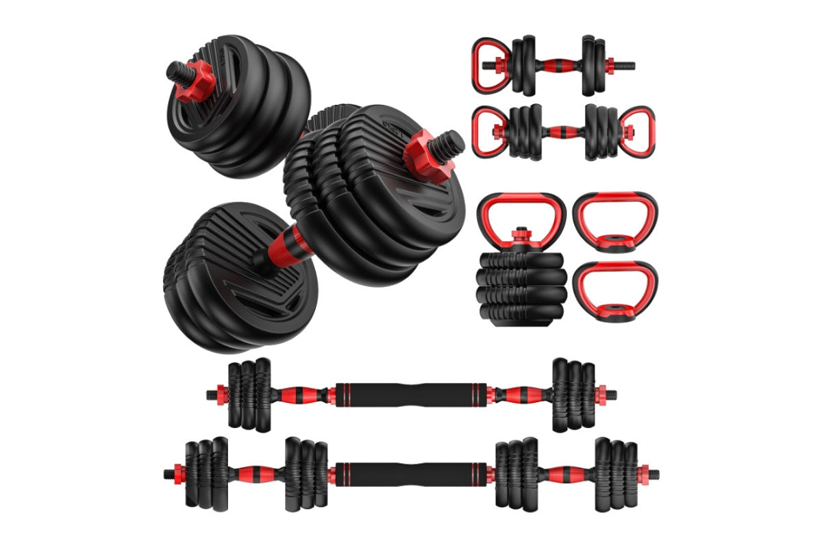 Fortis 6-in-1 40kg Adjustable Weight Dumbbell Set