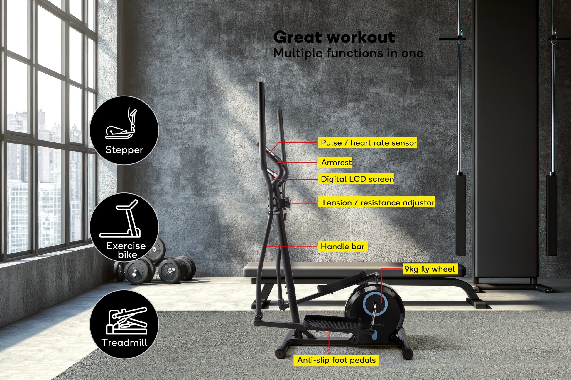 Fortis Magnetic Elliptical Cross Trainer