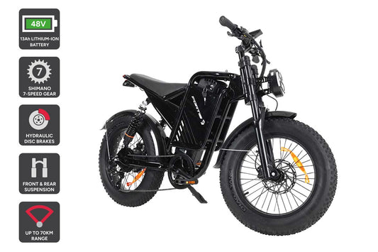 Fortis FatBro Plus 48V 13Ah Fat Tyre Electric Bike