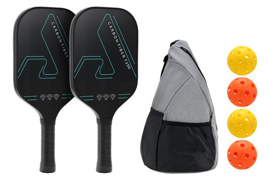 Fortis Carbon Fibre Pickleball Paddle and Ball Set - Auzzistore