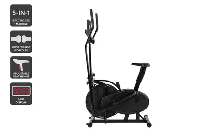 Fortis 5-in-1 Elliptical Cross Trainer Bike