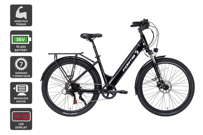 Fortis 36V 10.4Ah Step-Through Shimano Commuter Electric Bike