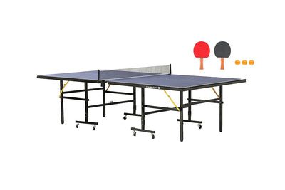 Fortis Full Sized Foldable Indoor Table Tennis Table with Accessories