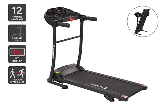 Fortis 400mm Foldable Incline Treadmill