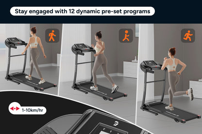 Fortis 400mm Foldable Incline Treadmill