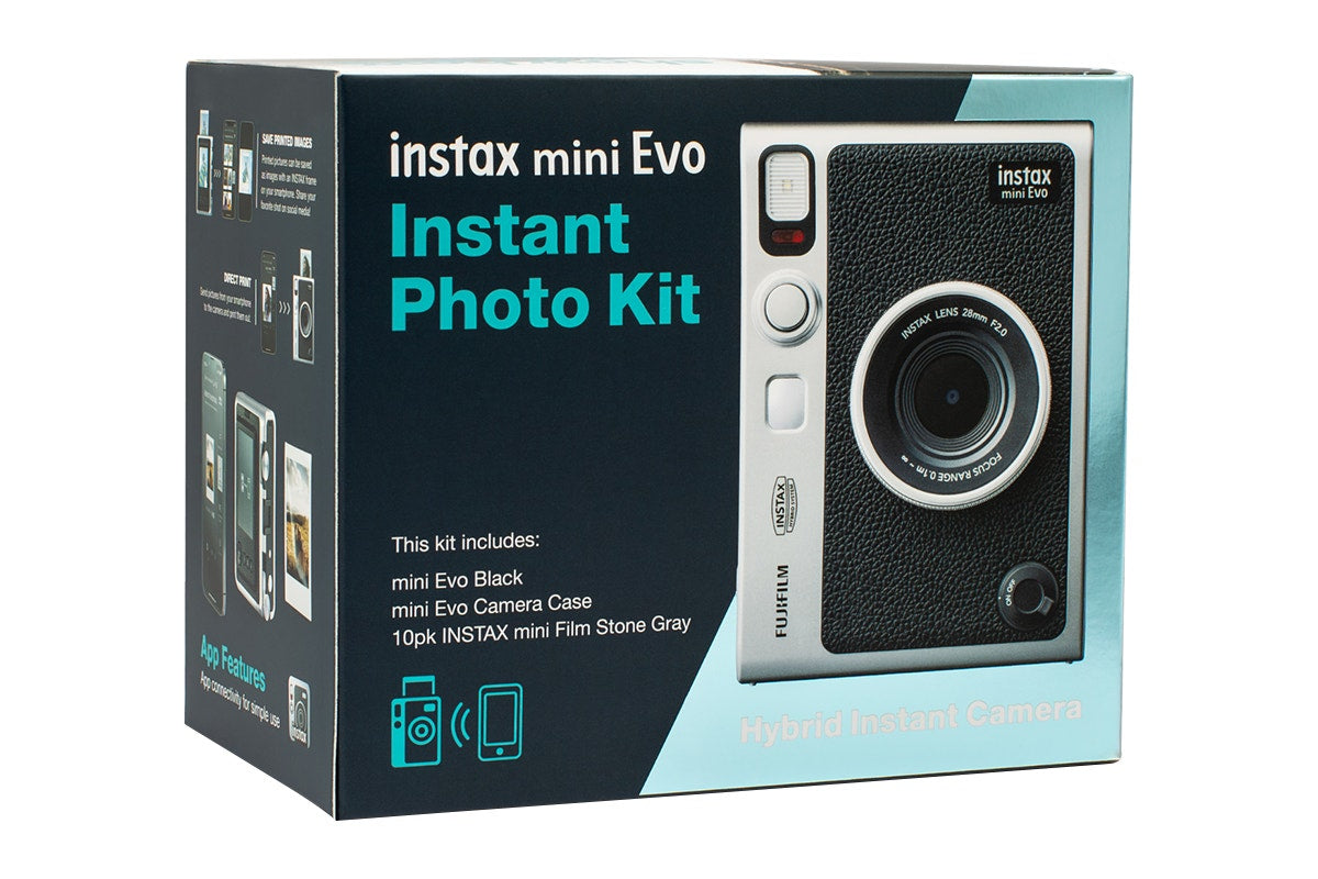 Fujifilm Instax Mini EVO Instant Camera Bundle (Black)