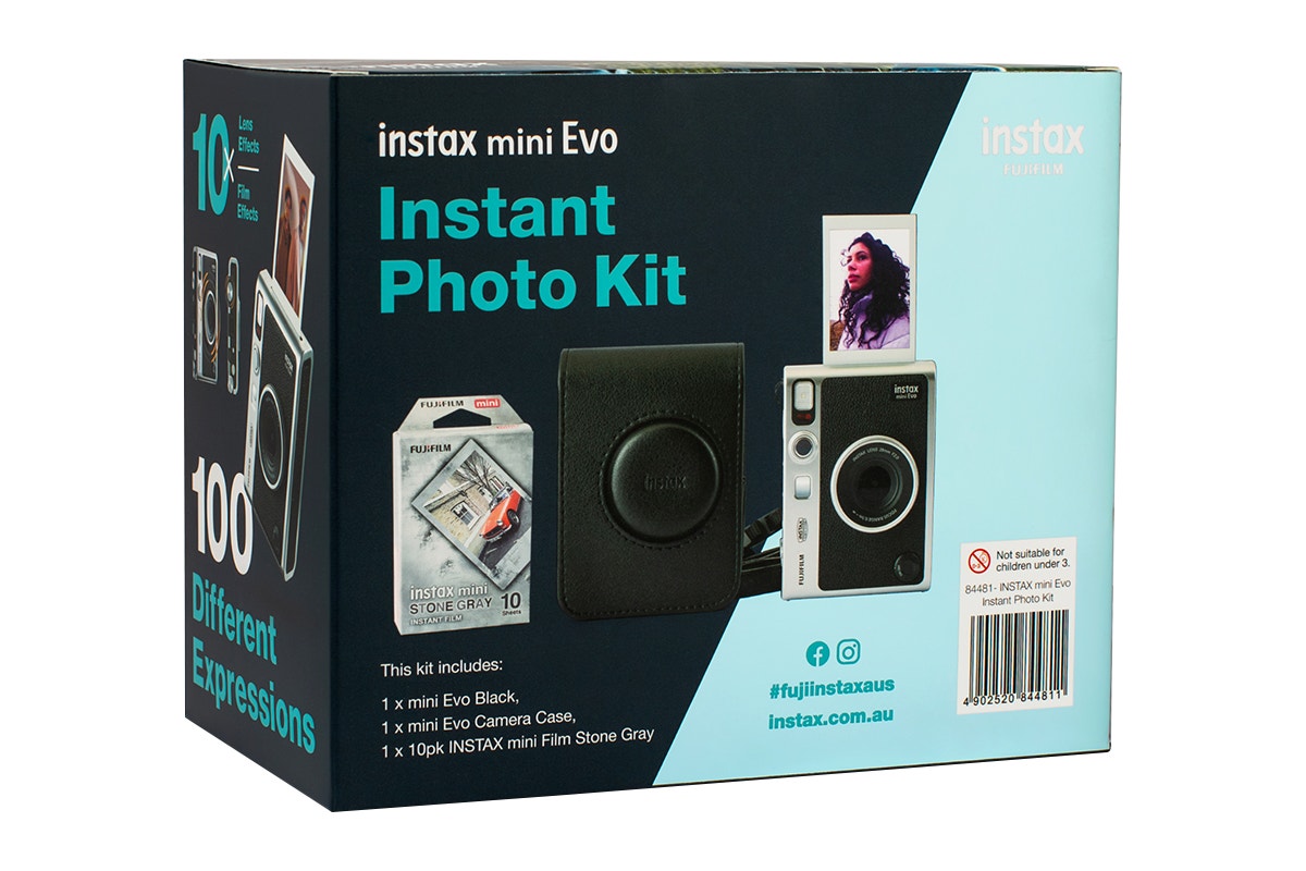 Fujifilm Instax Mini EVO Instant Camera Bundle (Black)