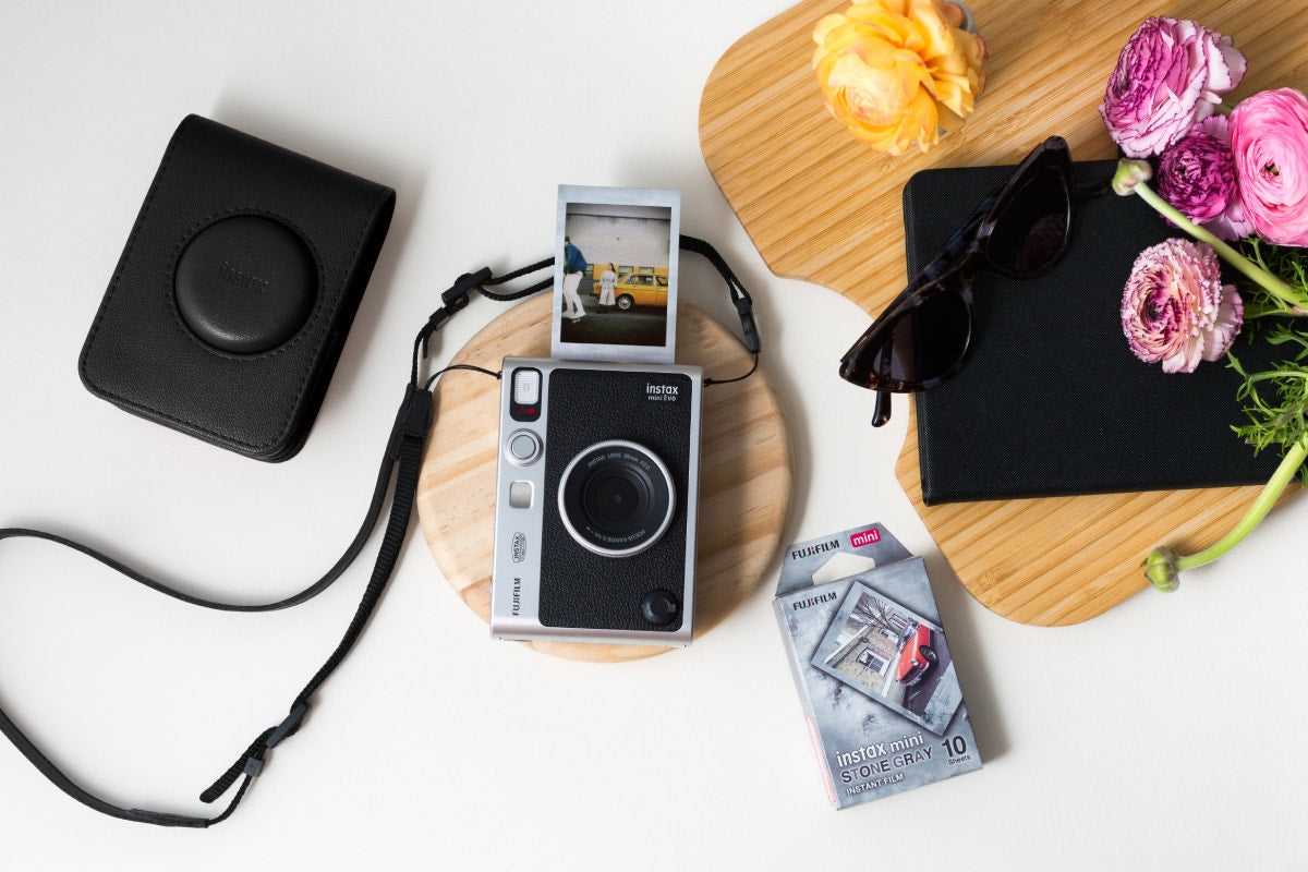 Fujifilm Instax Mini EVO Instant Camera Bundle (Black)