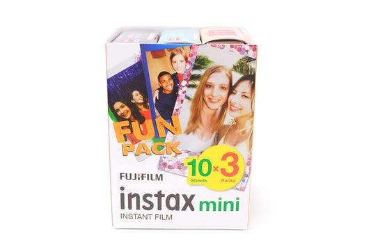 Fujifilm Instax Mini Film Fun Pack (3 Pack each 10 Sheets)