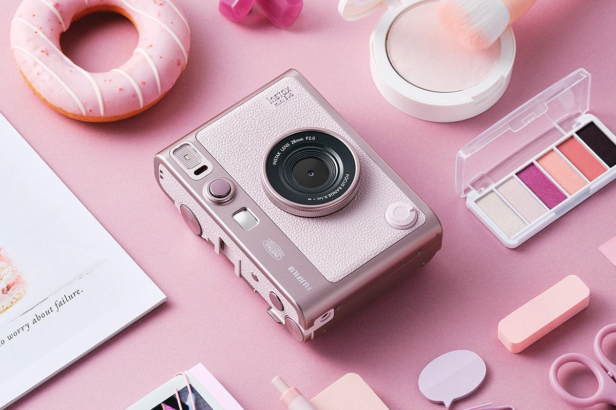 Fujifilm Instax Mini Evo Instant Camera (Gentle Rose)