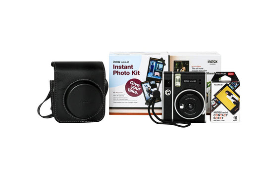 Fujifilm Instax Mini 40 Instant Camera Bundle (Black)