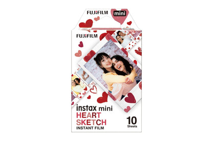 Fujifilm Instax Mini Heart Sketch Film (10 Pack)