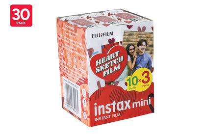 Fujifilm Instax Mini Heart Sketch Film (30 Pack)