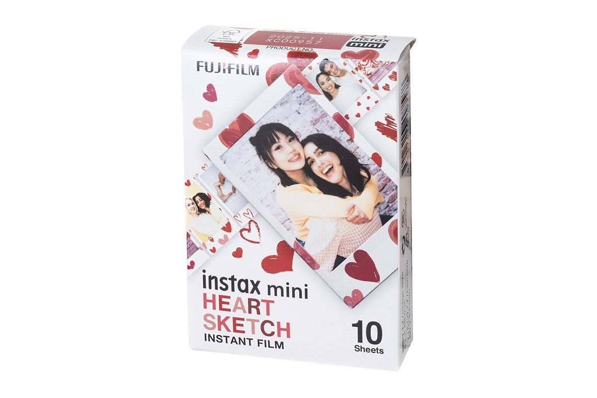 Fujifilm Instax Mini Heart Sketch Film (30 Pack)